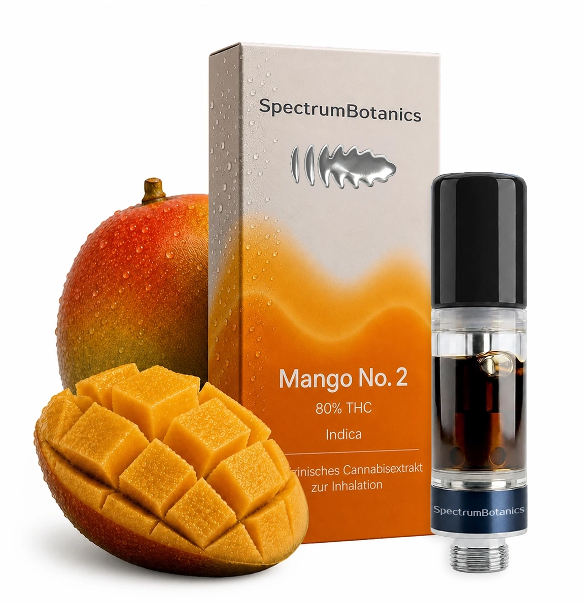 Image of THC Vape 80% Spectrum Botanics Mango No. 2 0,5 ml