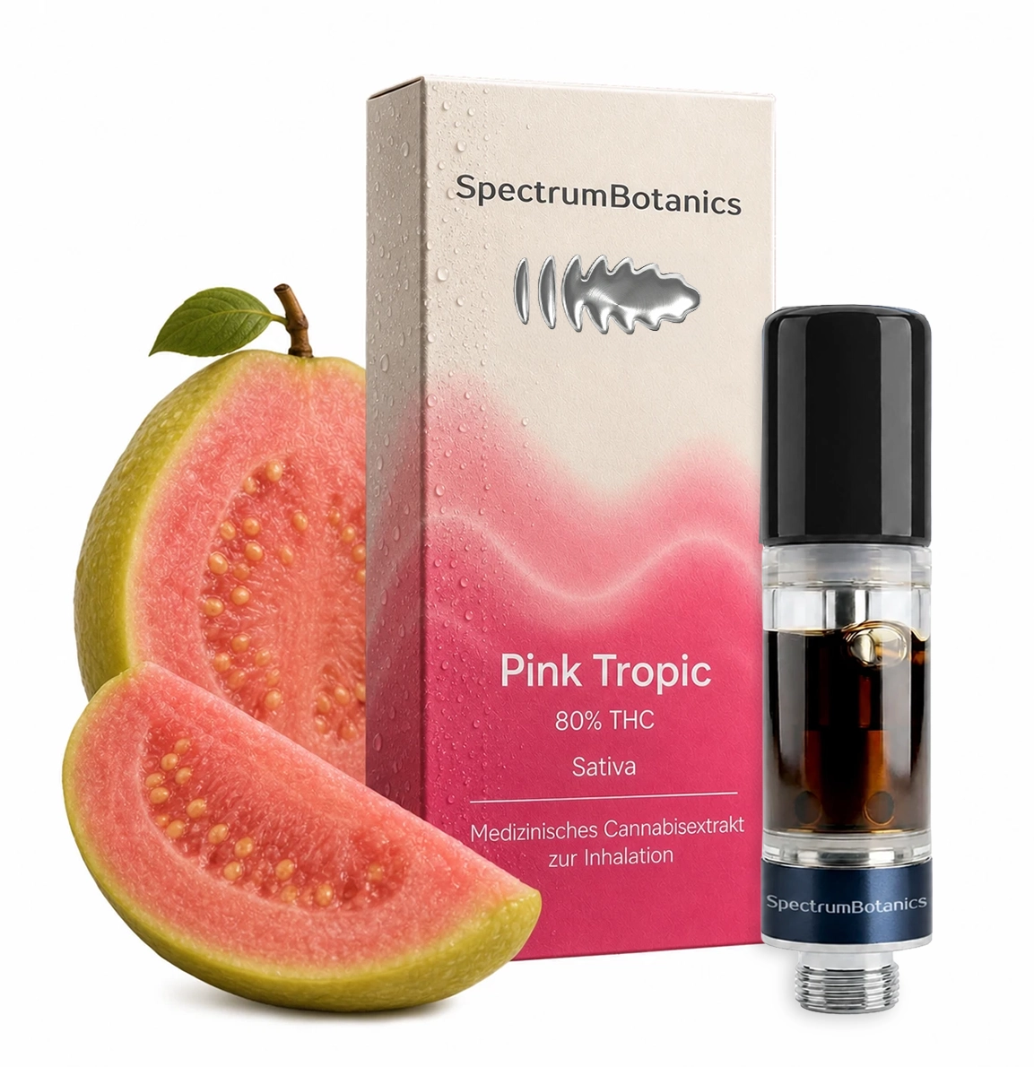 Image of THC Vape 80% Spectrum Botanics Pink Tropic 0,5 ml