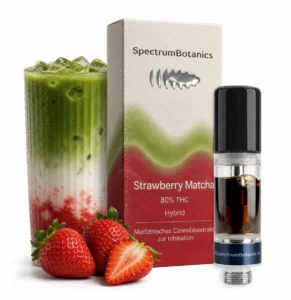 Image of THC Vape 80% Spectrum Botanics Strawberry Matcha 0,5 ml