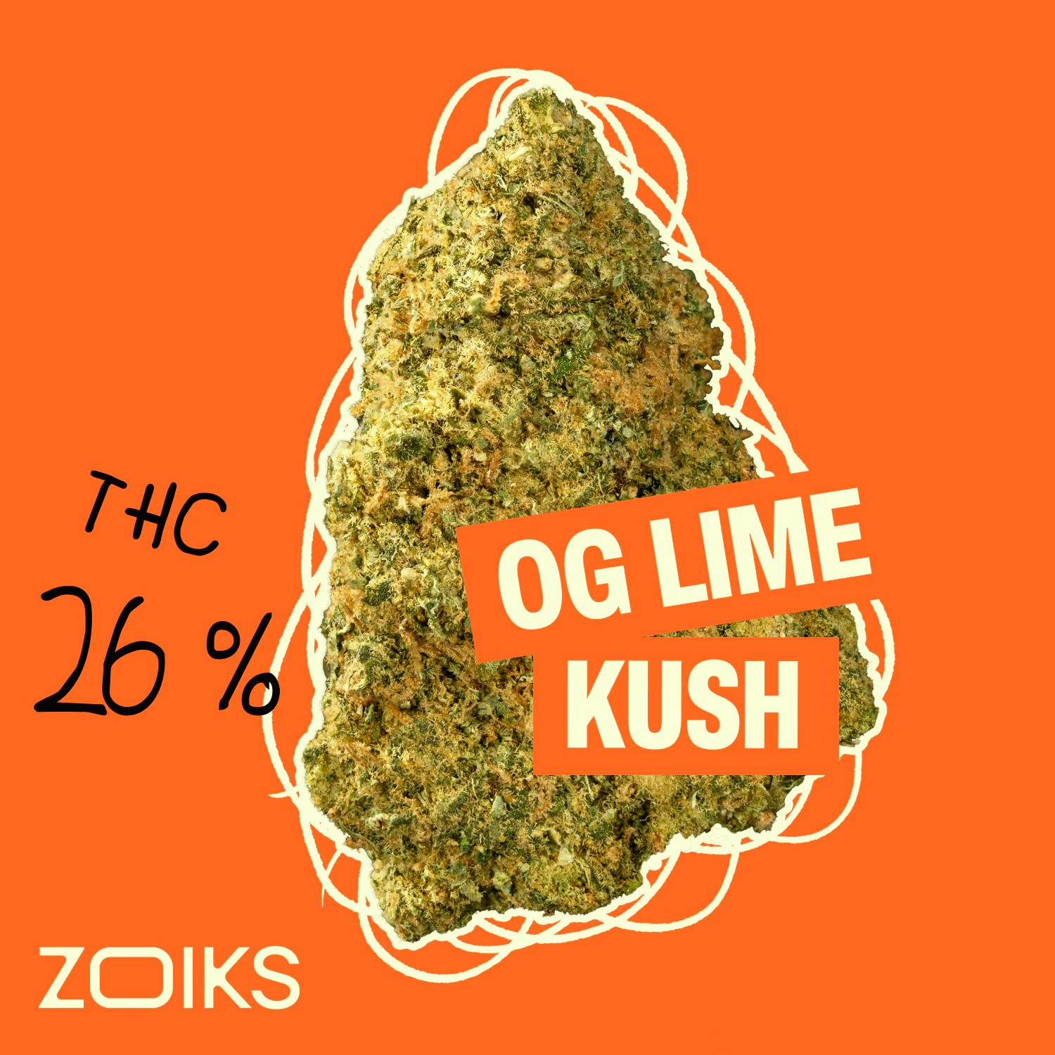 Zoiks 26/1 LK: OG Lime Kush product photo