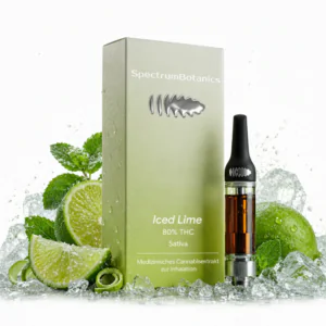 Image of THC Vape 80% Spectrum Botanics Iced Lime 0,5 ml + Gratis Akkuträger