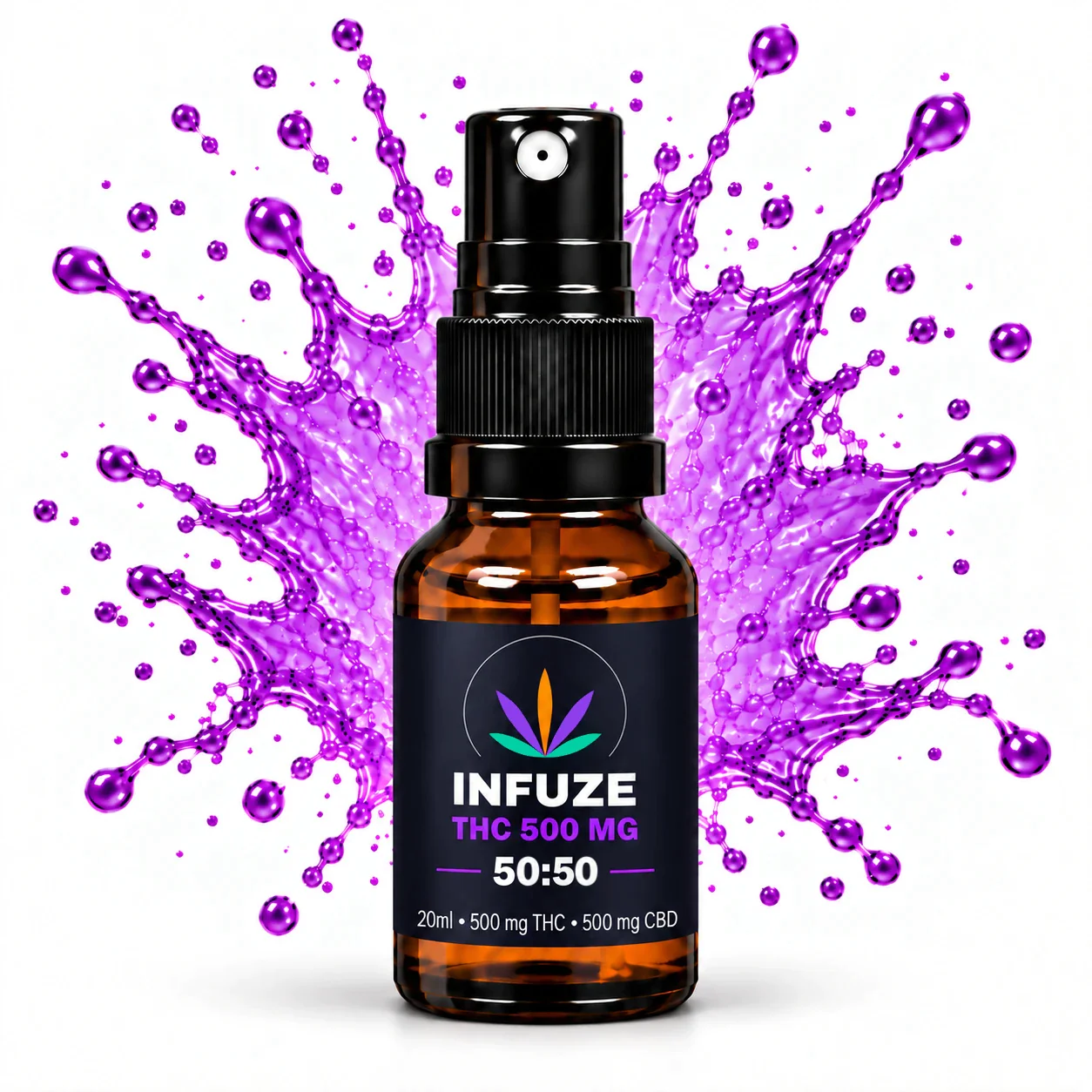Image of INFUZE Transdermal Spray 50:50 – 500 mg THC + 500 mg CBD